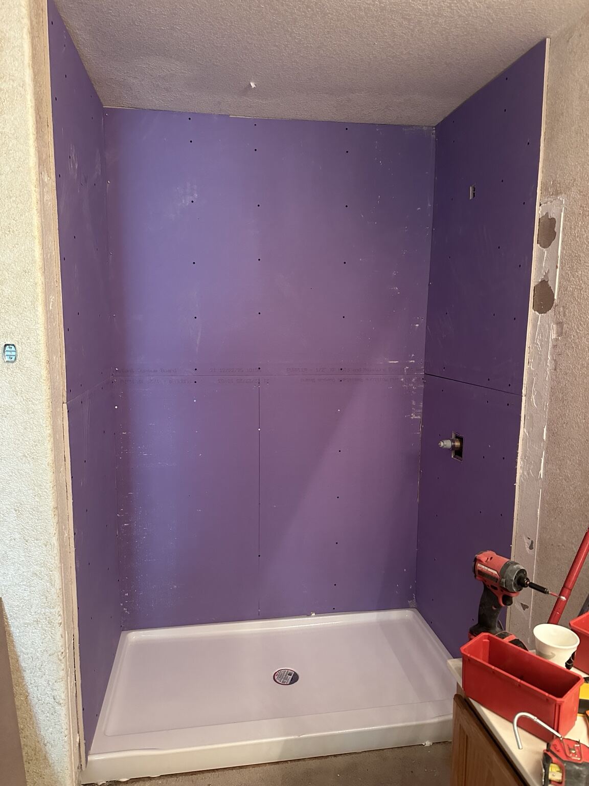 Tub and shower improvement work